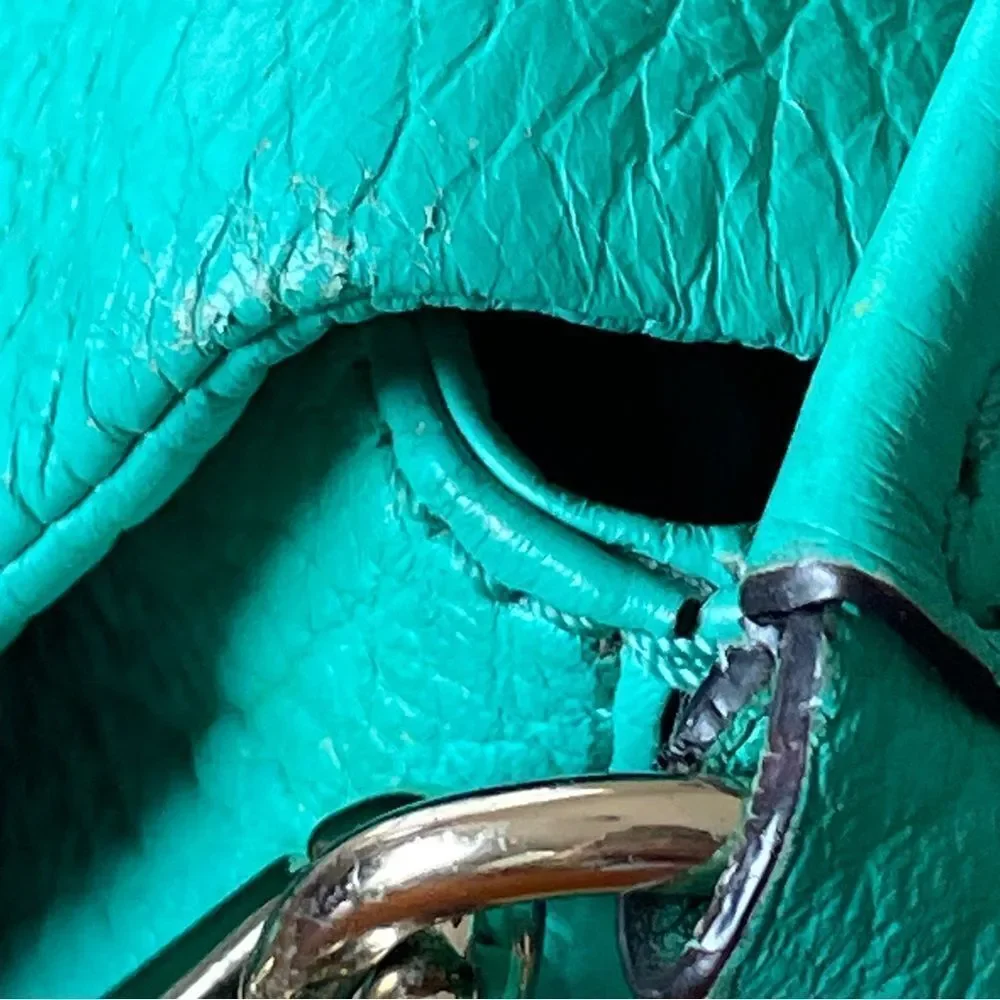 Kate Spade Leather Mini Carmen Southport Crossbody Shoulder Bag Turquoise Green